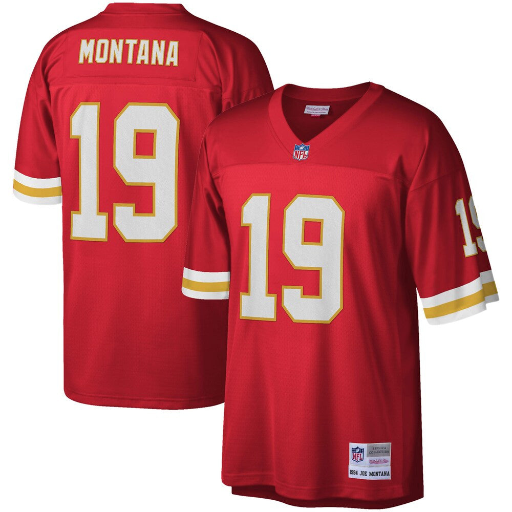 Men’S Kansas City Chiefs Joe Montana Mitchell & Ness Red 1994 Legacy ...