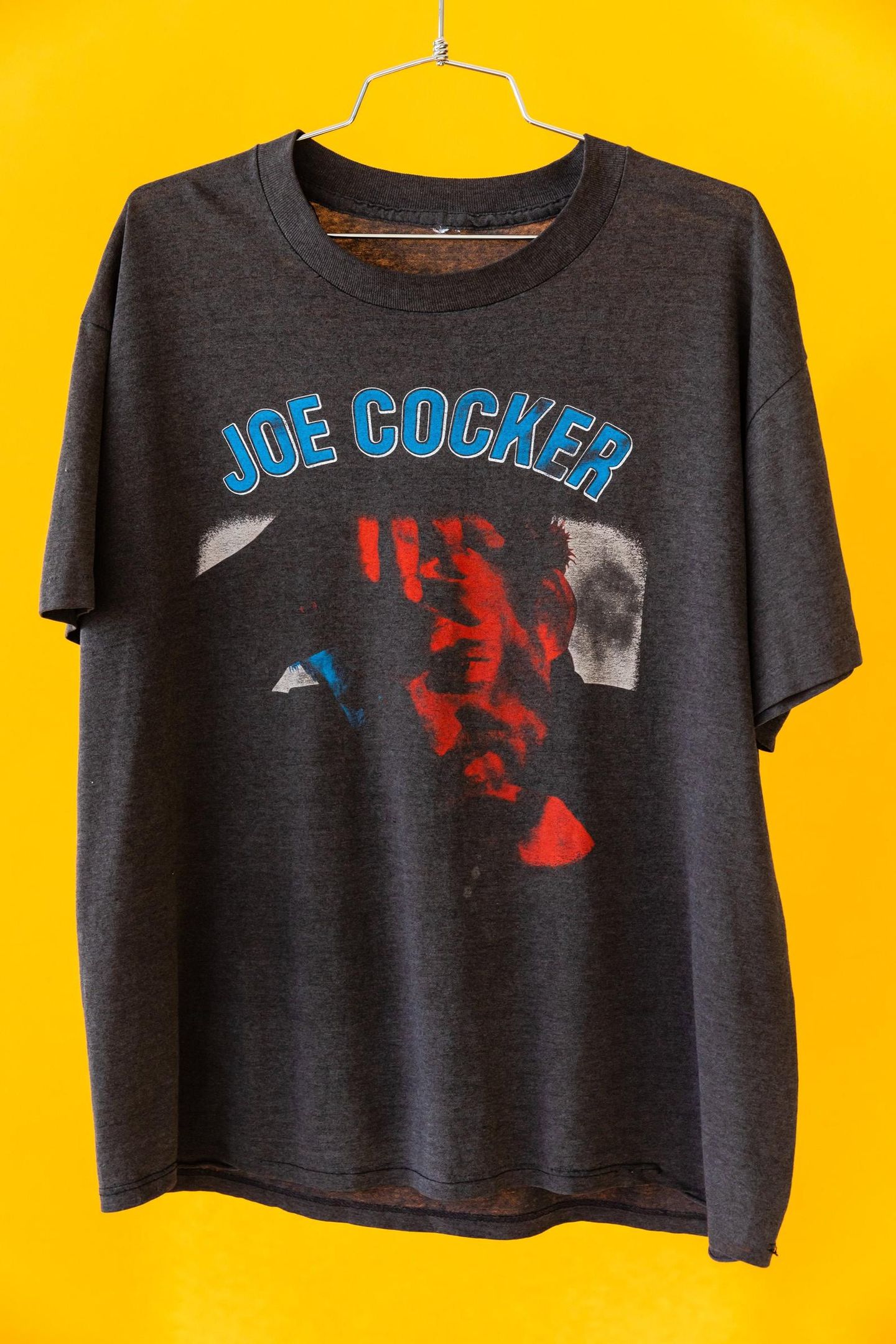 Vintage 1980’S Joe Cocker Tour 1988 Parking Lot Concert T-Shirt – | Paper Thin | 50/50 | Single Stitch Black T-Shirt