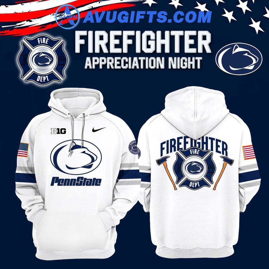Penn State Football X Firefighter Appreciation Night 2024 Limited Hoodie – Zip Hoodie 3D Aop Shirt