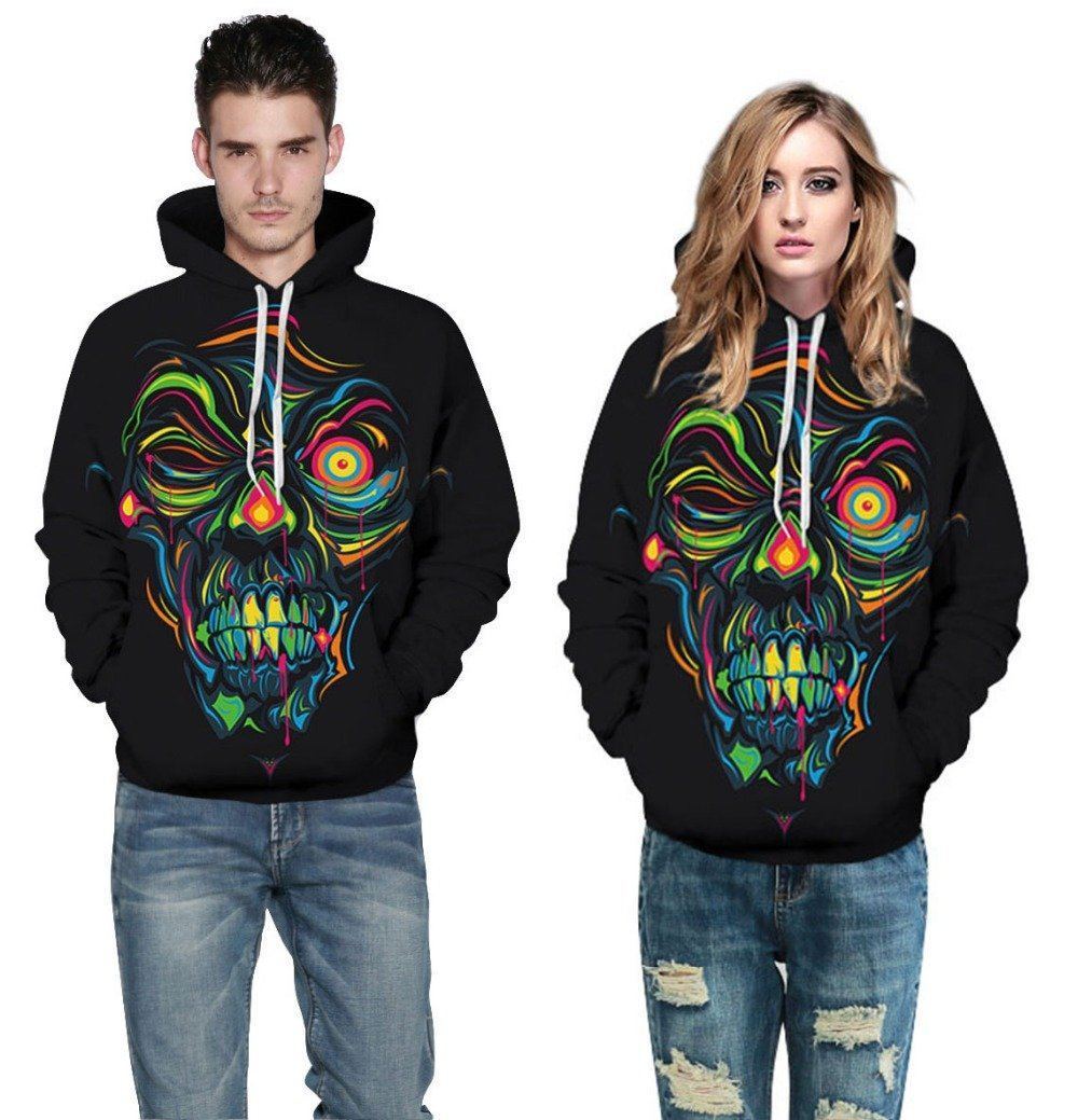 Skull Gift Black Tattoo 3D Skull Hoo &hellip;