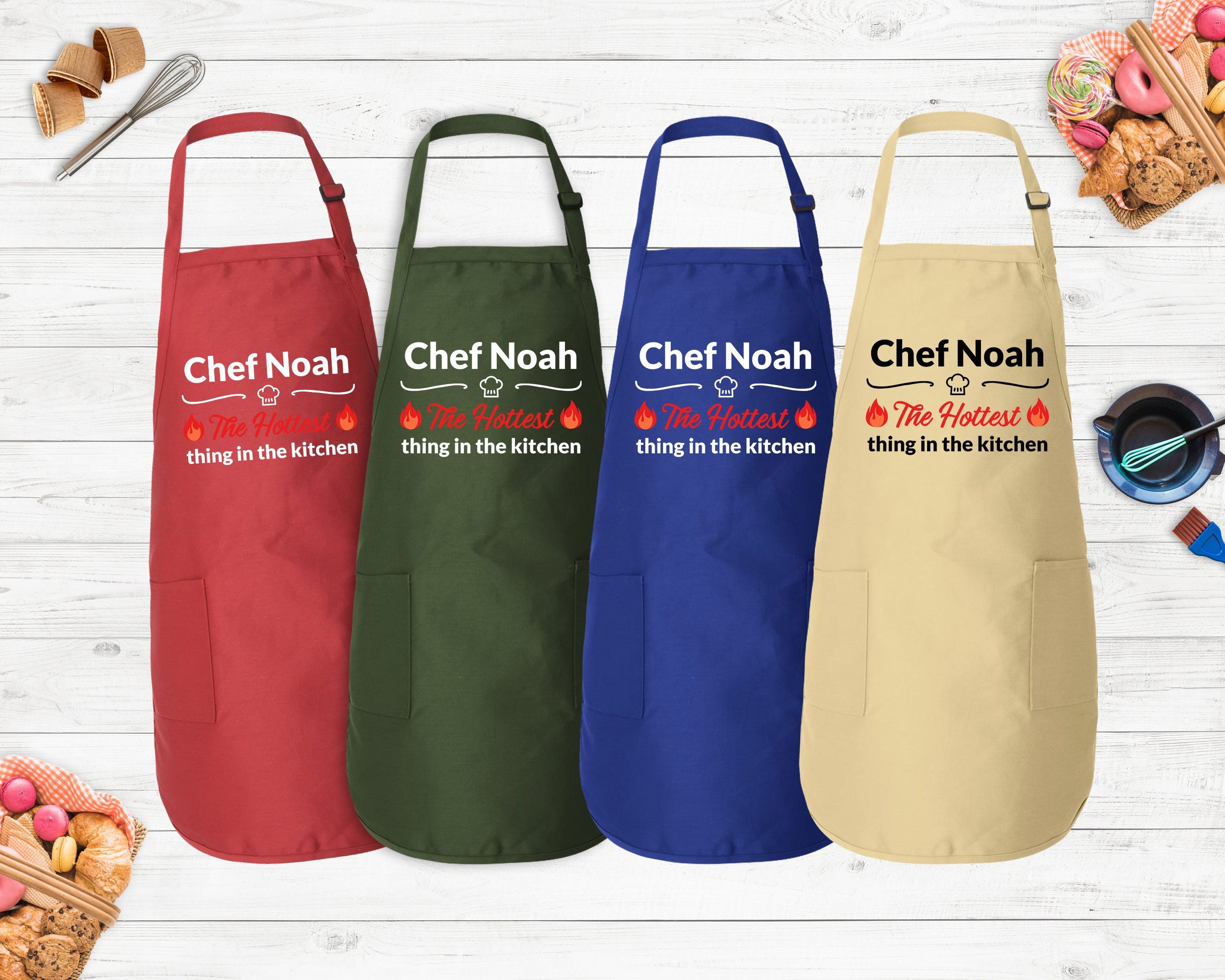 Personalized Apron, Chef Apron, Customized Apron, Chef Printed Apron, Printed Apron, Kitchen Apron , Custom Chef Apron, Christmas Gift