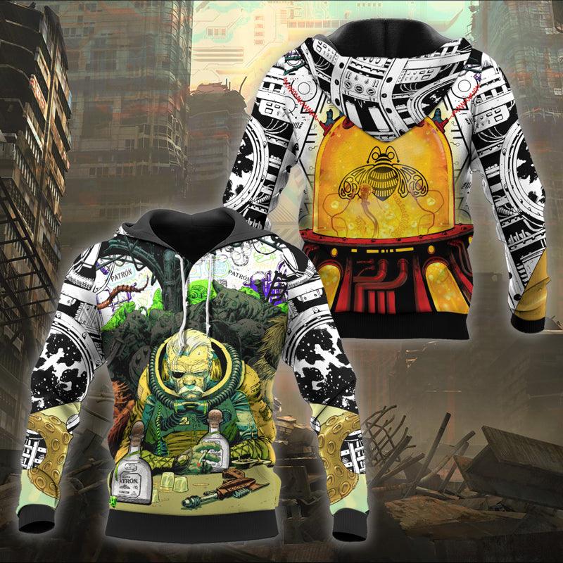 The Old Man Of Fear Agent Drink Patron Hoodie & Zip Hoodie