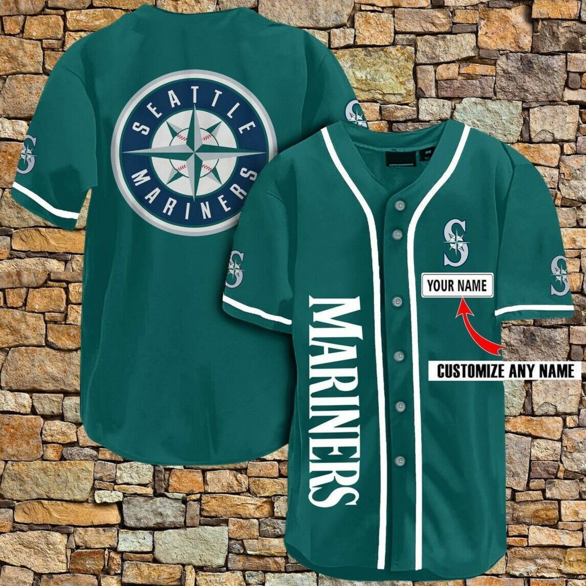 Personalize Baseball Jersey  Seattle Mariners All Over Print Baseball Jersey For Fans  Baseball Jersey Lf