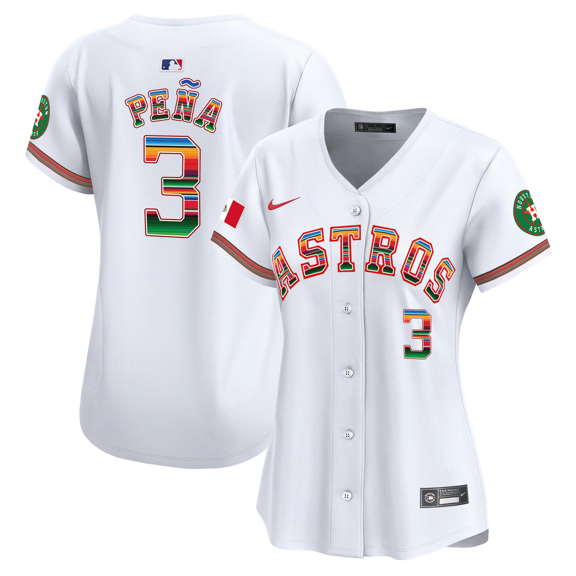 Women’S Houston Astros Mexico Vapor Premier Limited Jersey – All Stitched