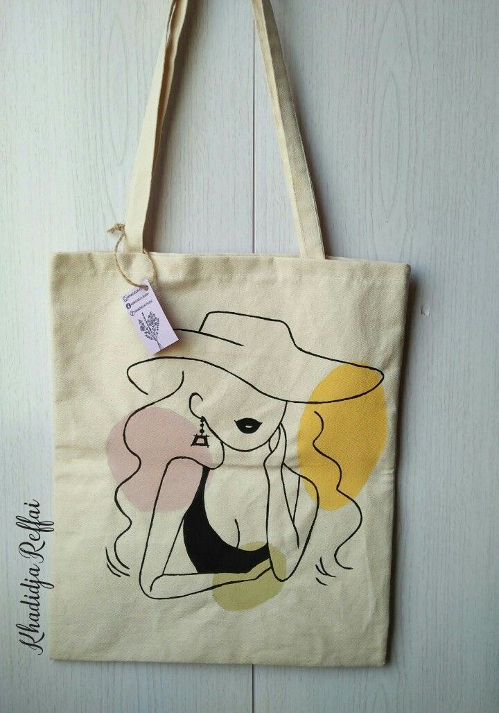 Drawing On Bags Ideas, Best Tote Bags Ideas, Cute Tote Bags Ideas, Tote Bag Design Ideas, Girls Tote Bag, Best Canvas Tote Bags Ideas