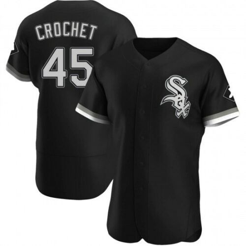 Garrett Crochet 45 Chicago White Sox Black Ver2 All Over Print Baseball Jersey For Fans