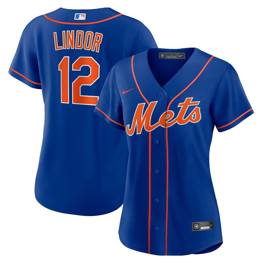 Women’S New York Mets Francisco Lindor Nike Royal Alternate Replica ...