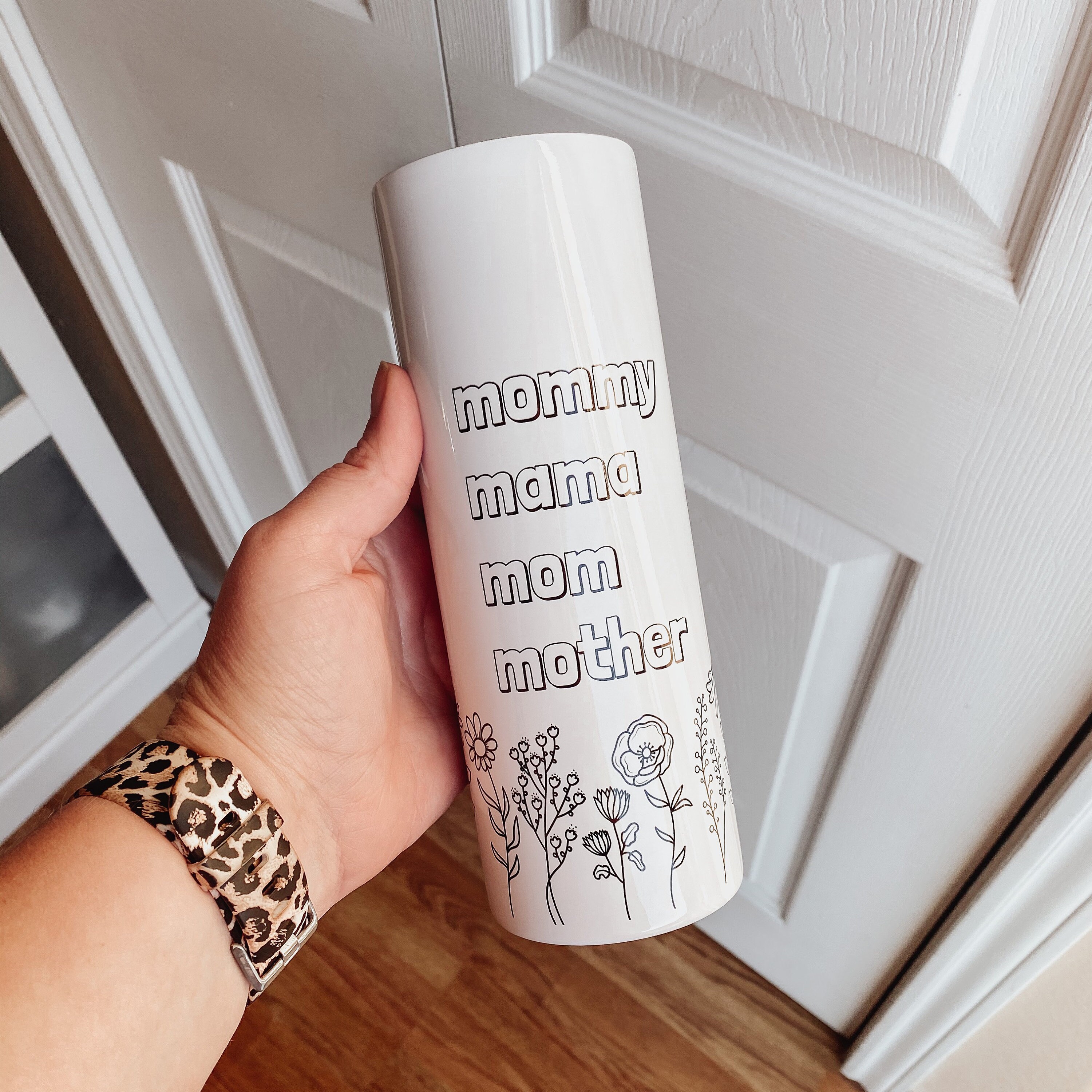 Wildflower Mom Tumbler, Mom Tumbler, Floral, Mama, Mom, Mommy, 20 oz ...