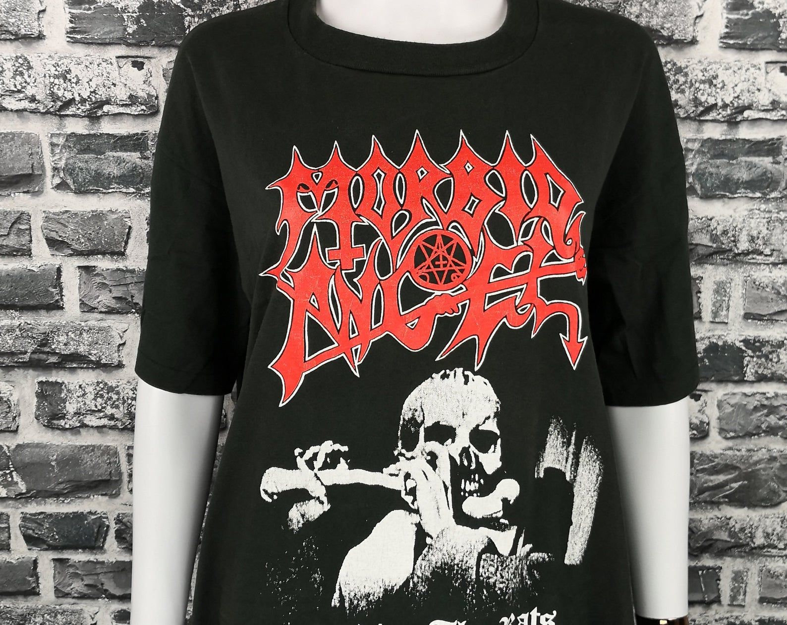 Morbid Angel 1991 Vintage T-Shirt Leading The Rat / American Sickness Tour Tee / Mega Rare