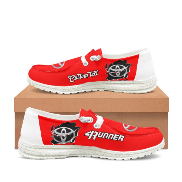 Toyota 4runner Moccasin Slippers Shoes, Custom Name Shoes, Customize Logo Car or Motorcycles model
