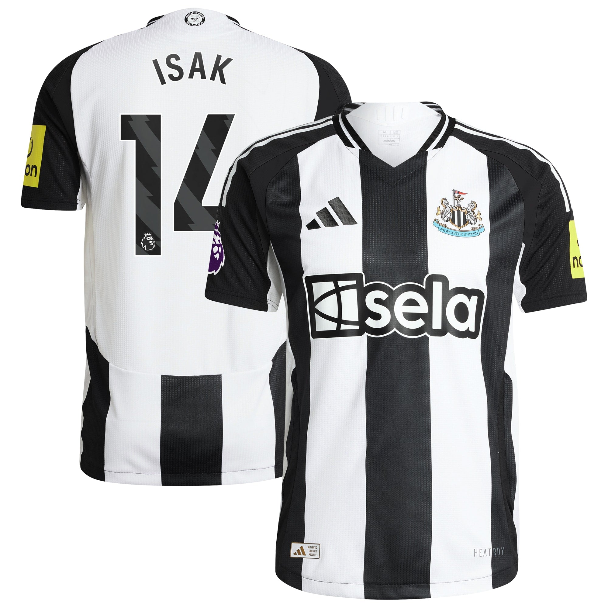 Alexander Isak Newcastle United Adidas 2024/25 Home Custom Player Jersey – Black