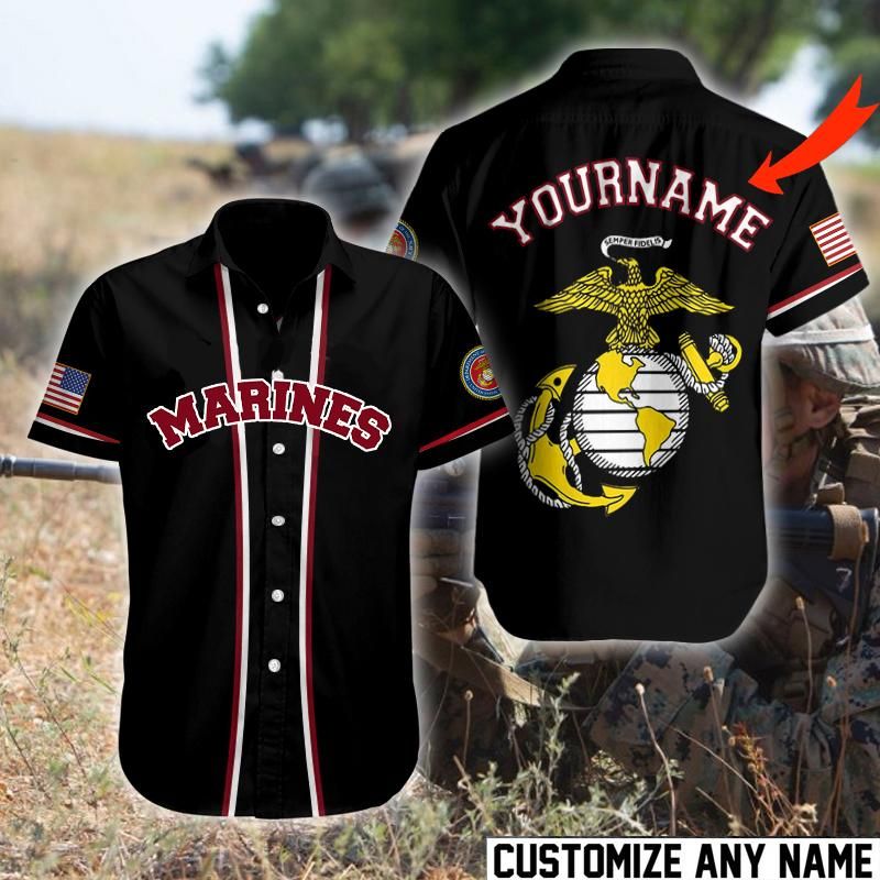 U.S MARINE – Shirt Allover Ful &hellip;