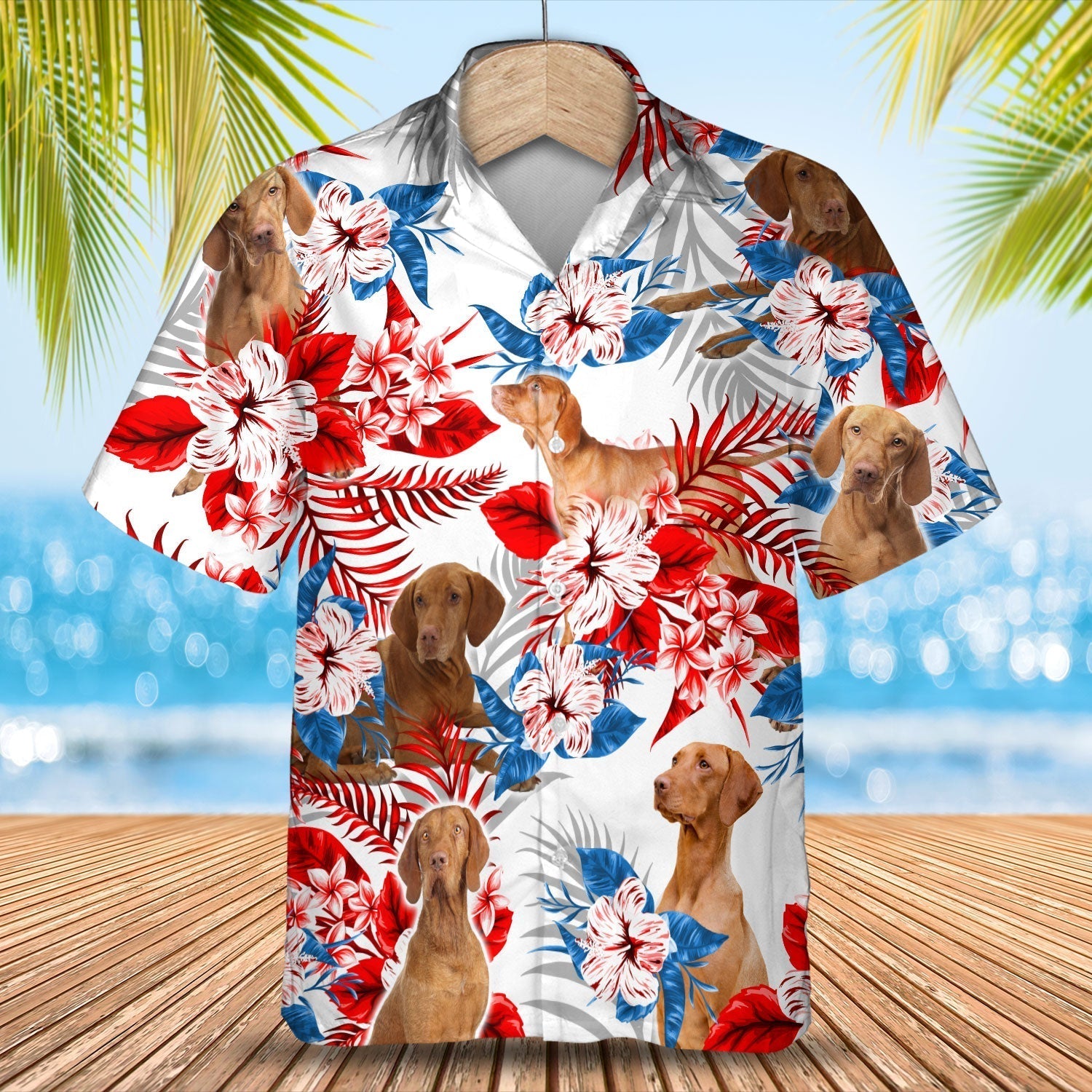 Vizsla Hawaiian Shirt –  Gift For Summer, Summer Aloha Shirt, Hawaiian Shirt For Men And Women