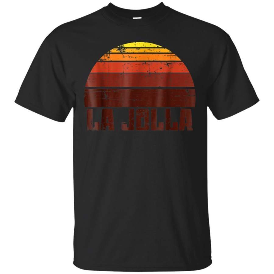 AGR La Jolla Sunset Beach Vintage Retro Vacation T Shirt Jaq T-shirt