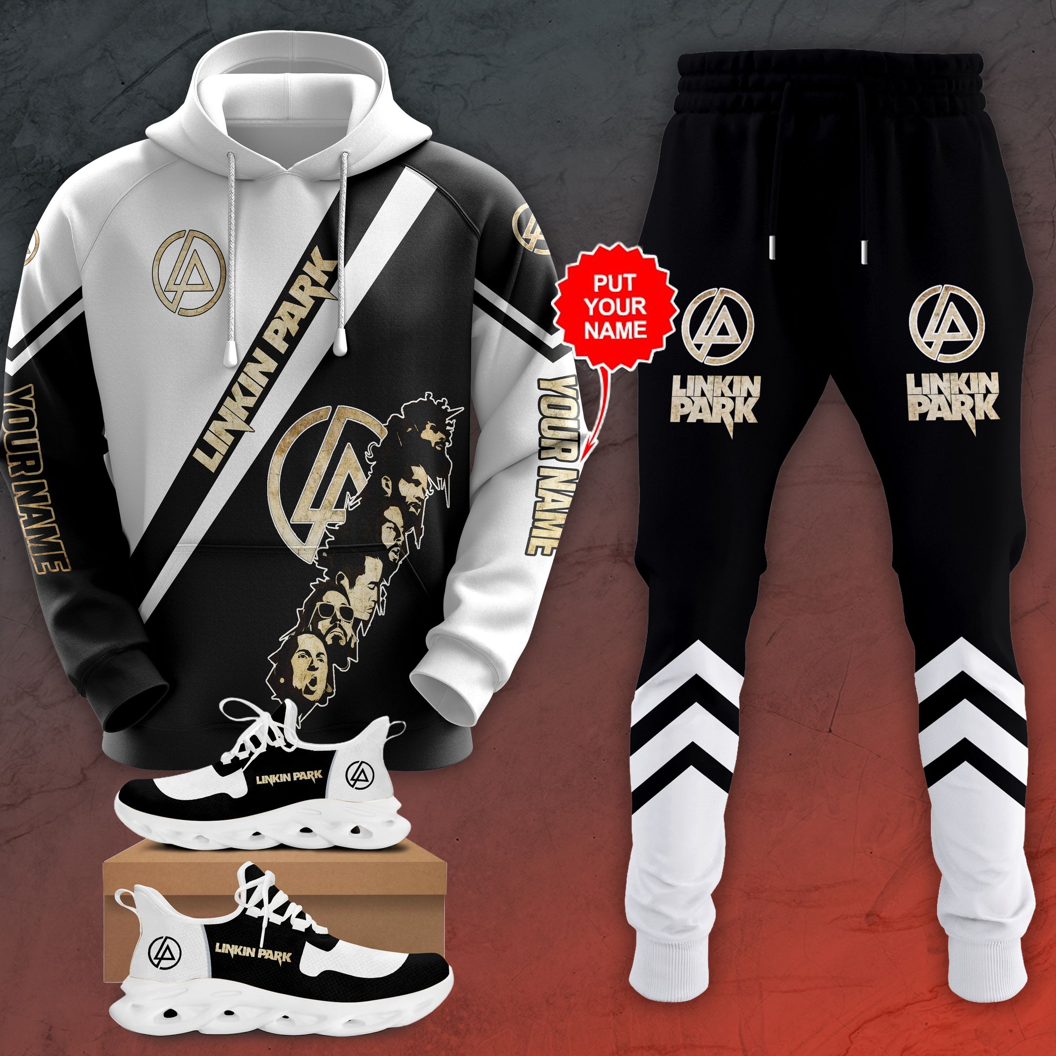 Linkin Park Hoodie, Jogger 3D – Combo Hoodie + Jogger 3D – Lanmt235