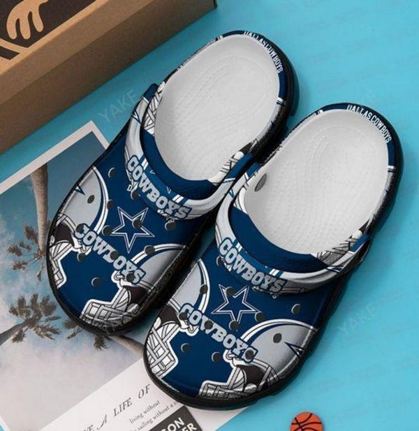 Dallas Cowboys Crocs Crocband Clog Unisex Fashion Style For Women Men Nd