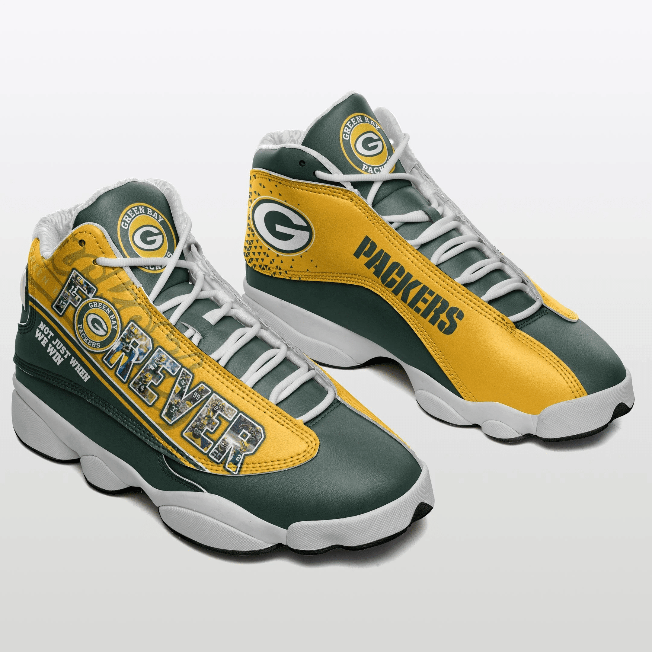 Green Bay Packers Air Jordan 13 Sneakers JD13 V2996