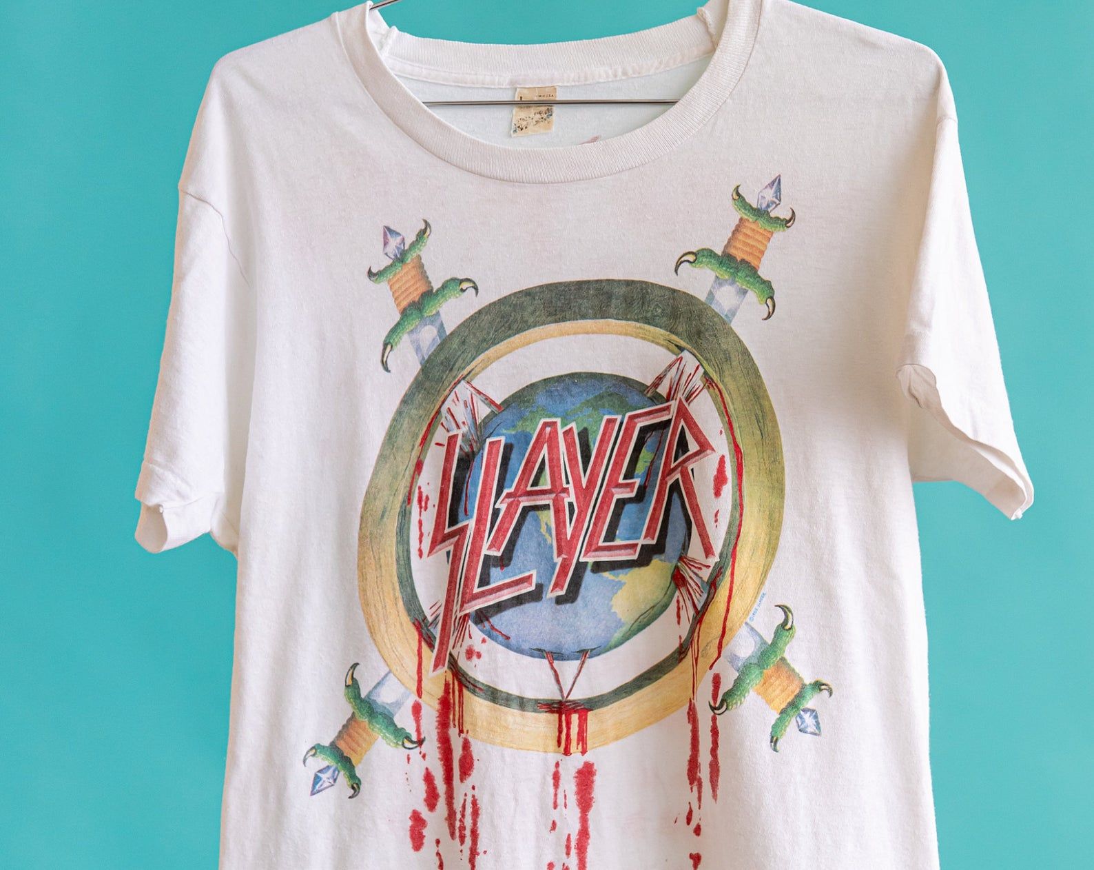 Vintage 1988 Slayer World Sacrifice Tour T-Shirt