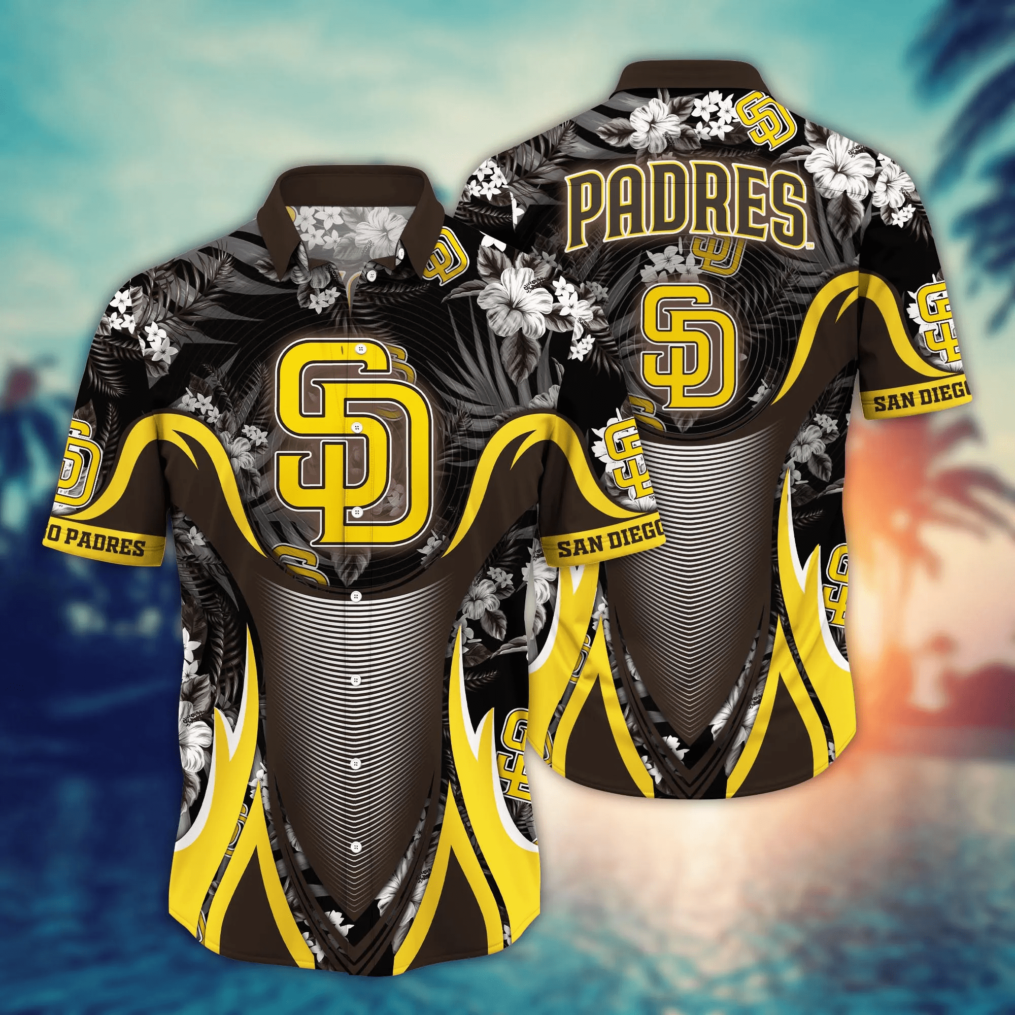 San Diego Padres Mlb Hawaiian Shirt Tanning Aloha Shirt