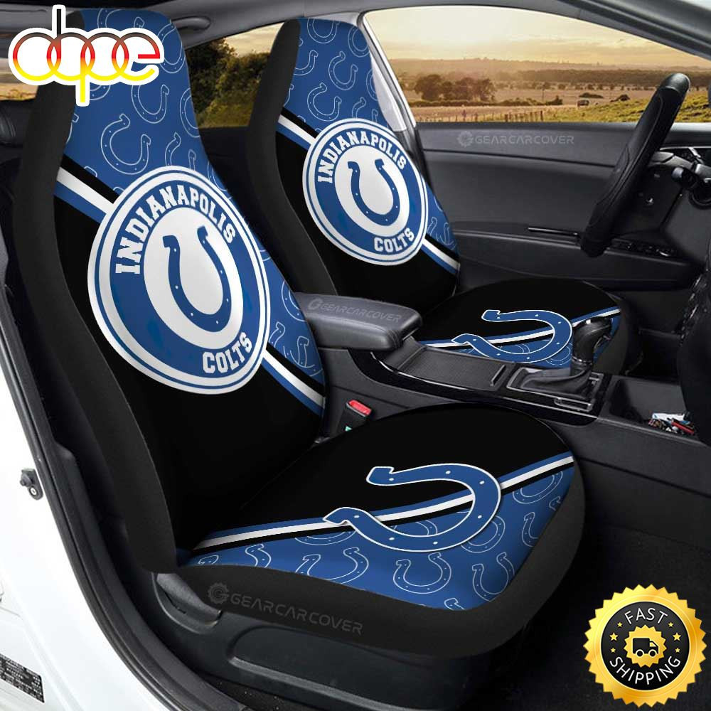 Indianapolis Colts Customized Car Seat Cover Set For Fans CSC1412