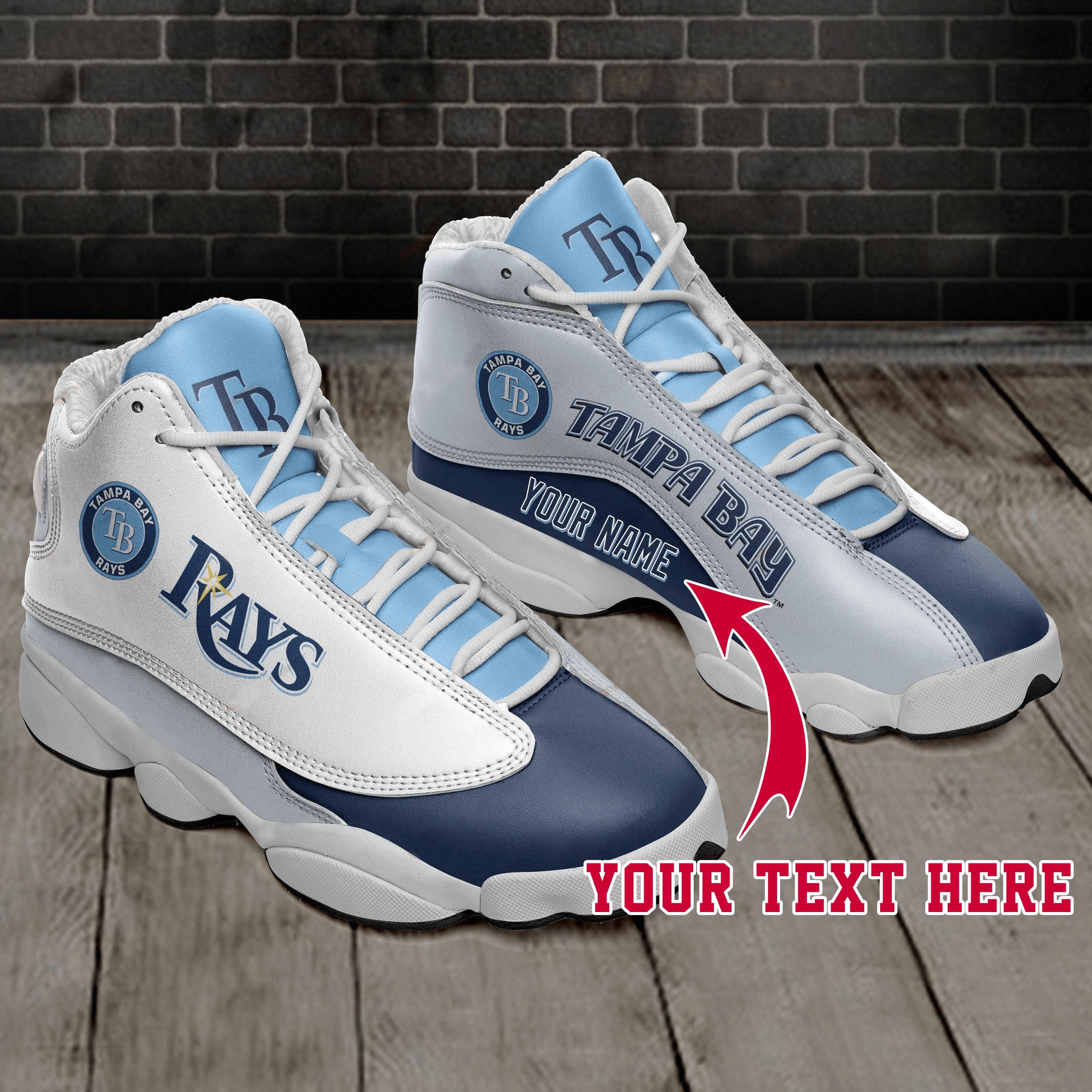 Tampa Bay Rays T Retro Custom Air Jordan 13 Shoes Personalize Name Sport Sneakers etYy JD13 V192