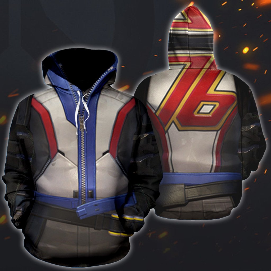 3D Ow Printed Amour Hoodie 010