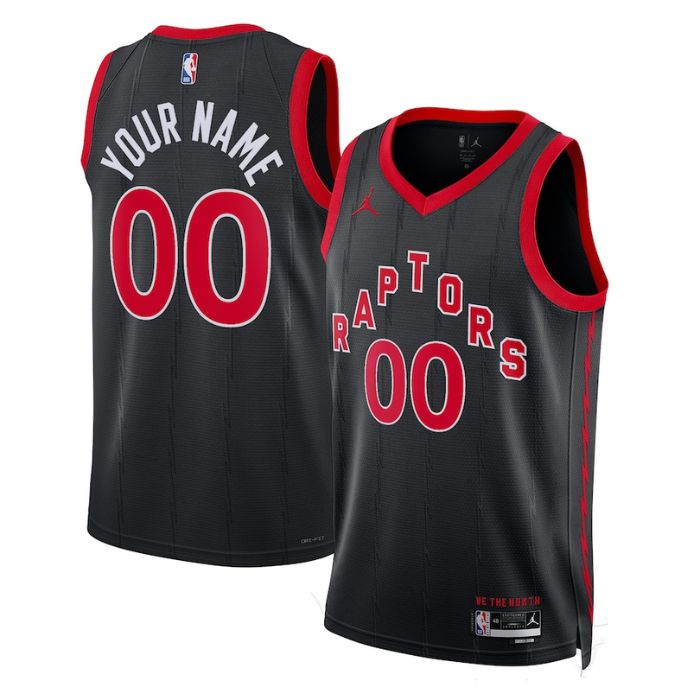 Toronto Raptors Unisex 2023 Swingman Custom Pro Official Jersey – Statement Edition – Black