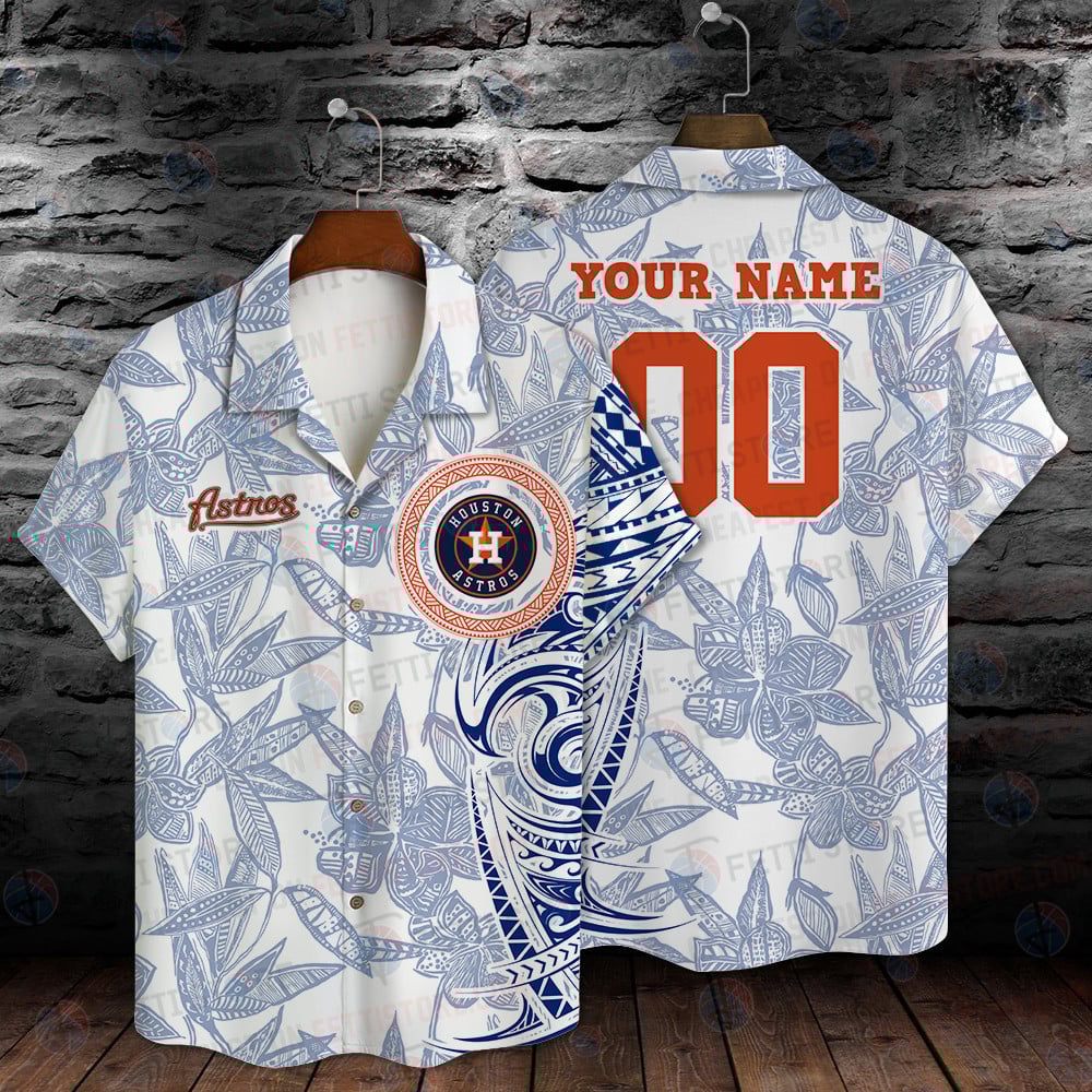 Houston Astros Mlb Summer Pattern Stm Custom Hawaiian Shirt