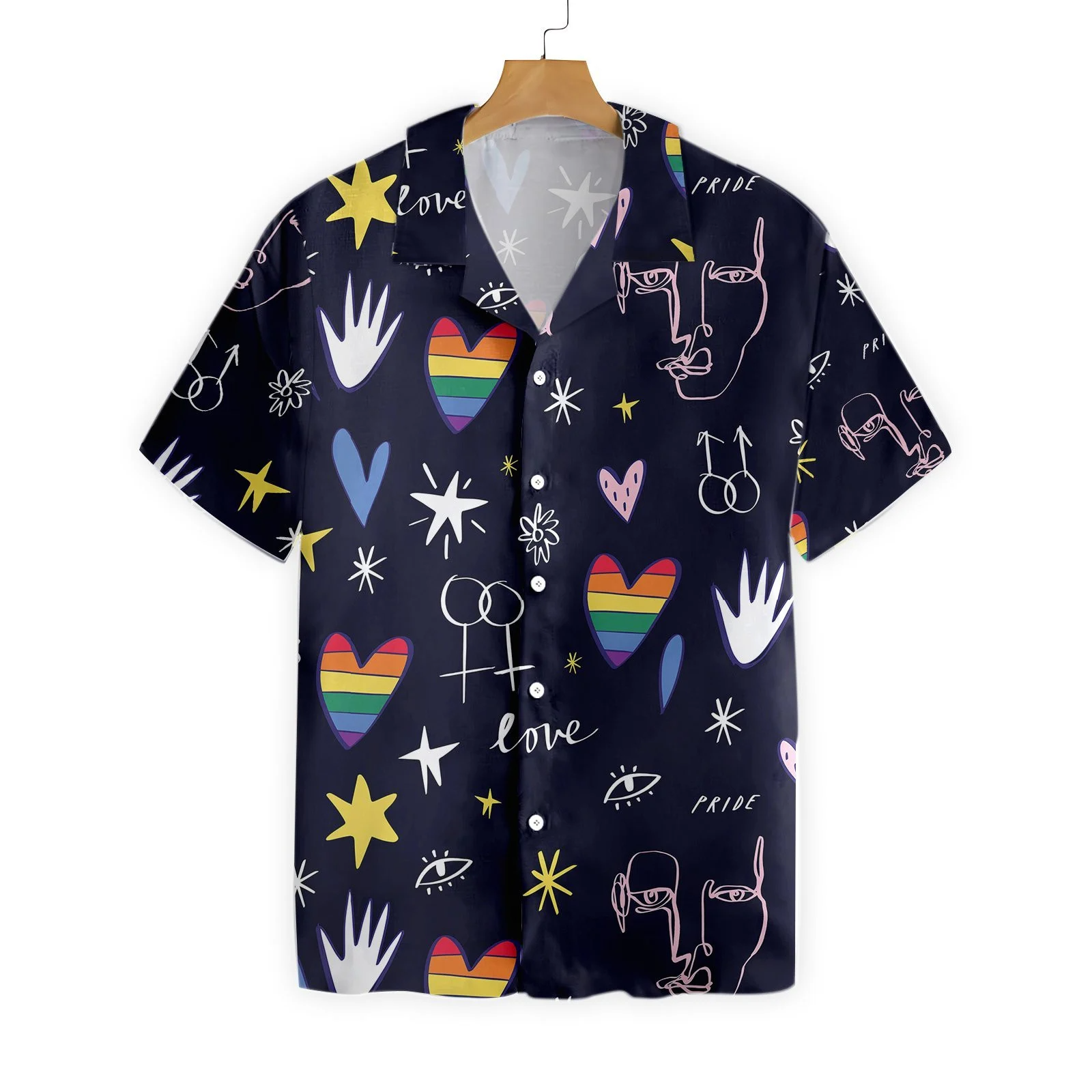 Gay Pride 3D Shirt, Love Is Love Happy Lgbt Hawaiian Shirt, Pride Shirts