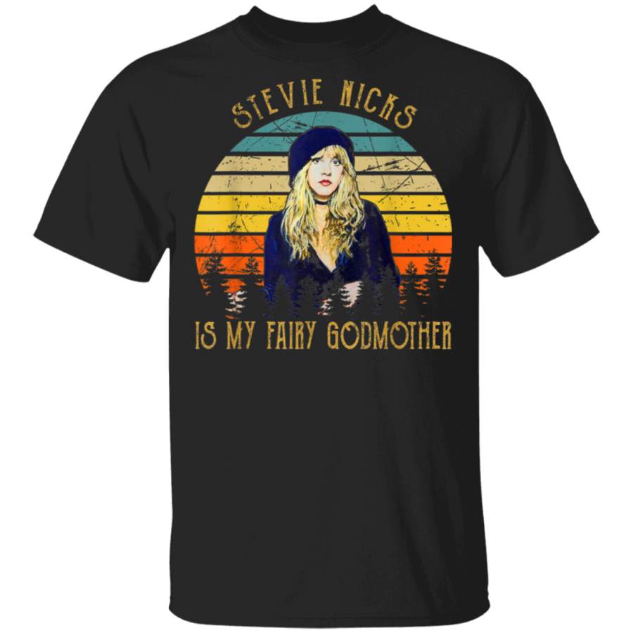 Vintage Stevie shirt Nicks Funny Music Is My Fairy Godmother T Shirt By Vevotee Store Hoodie Shirt