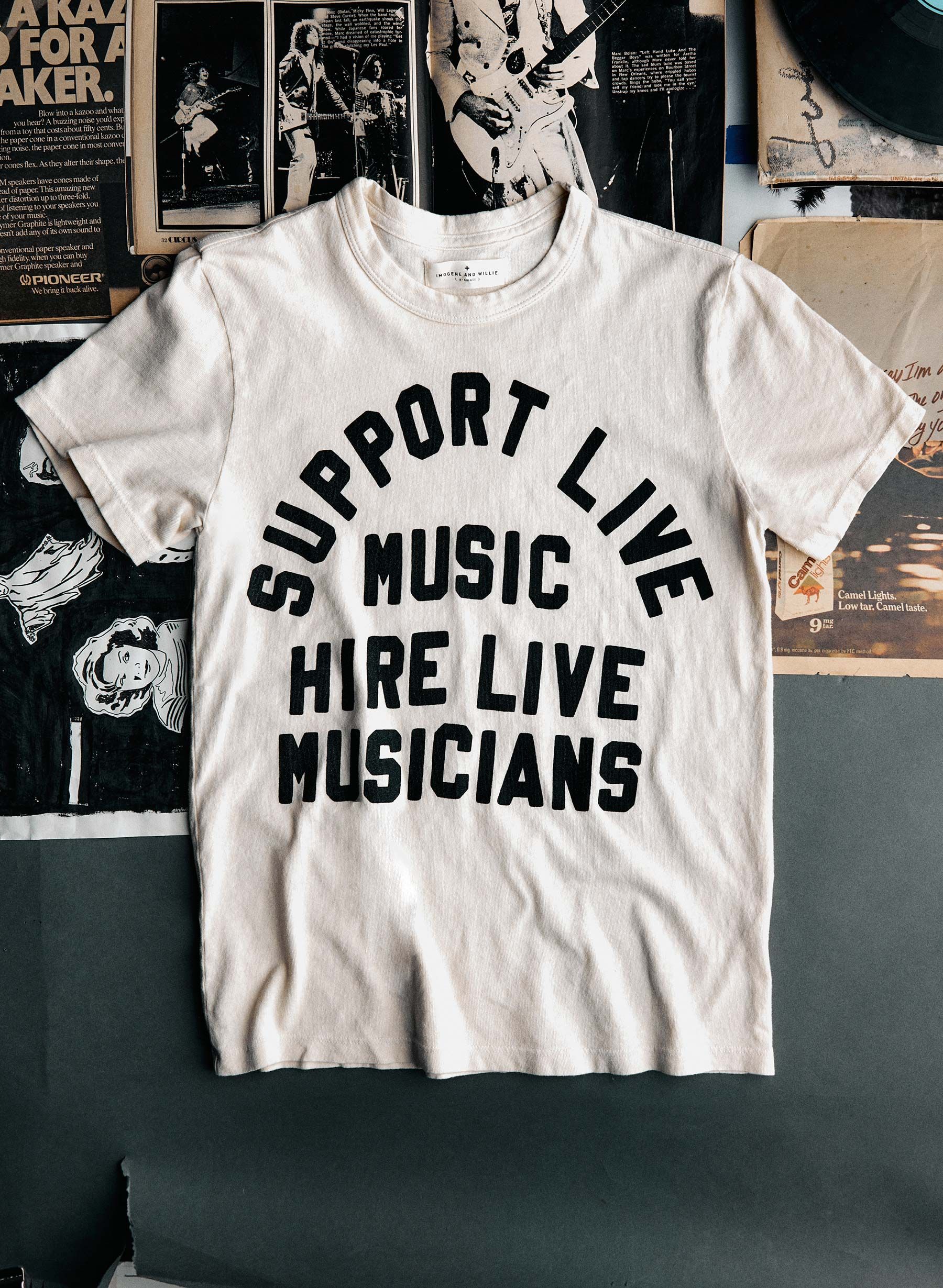 Shirt Ideas, the support live music  …