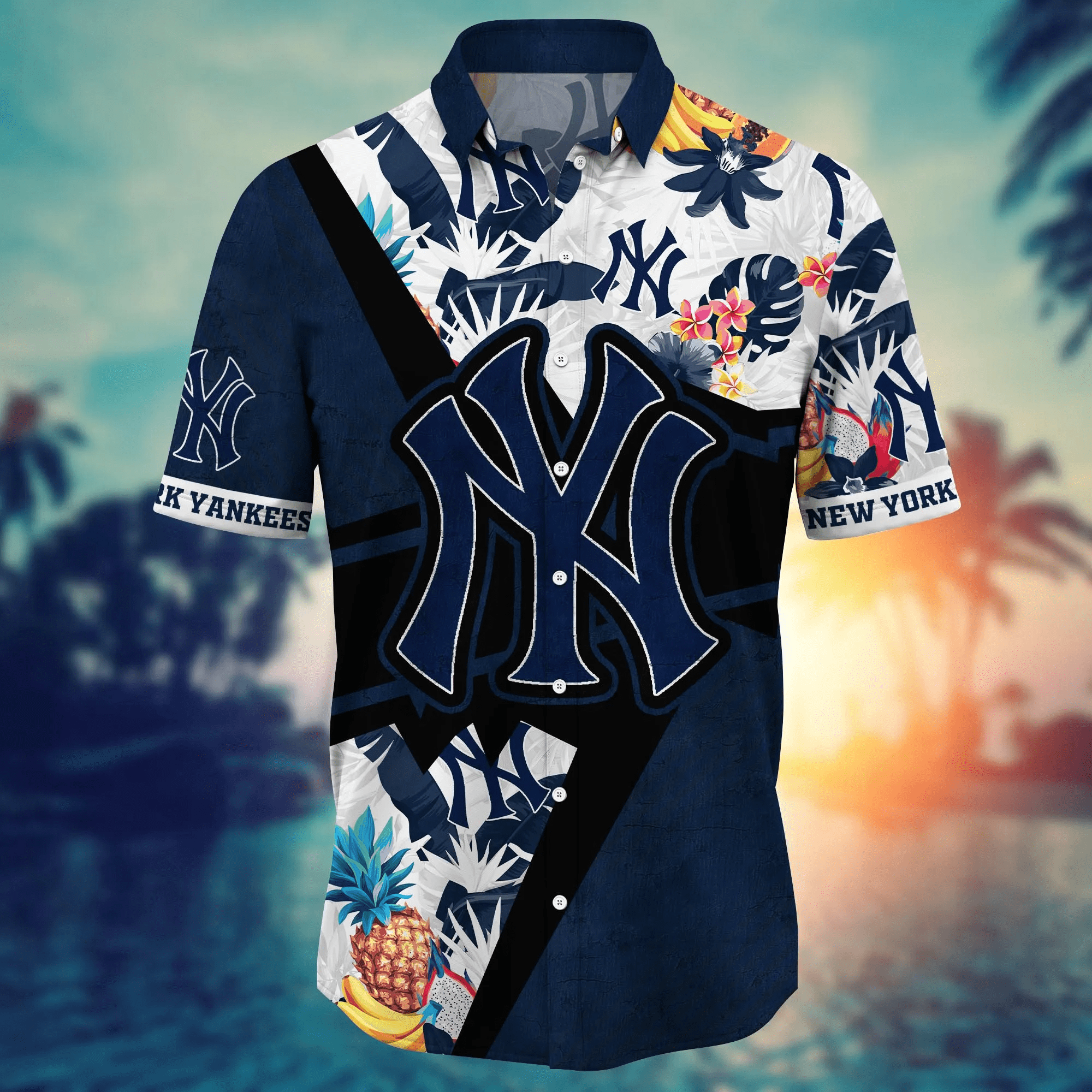 New York Yankees Mlb Hawaiian Shirt Warm Breezes Aloha Shirt