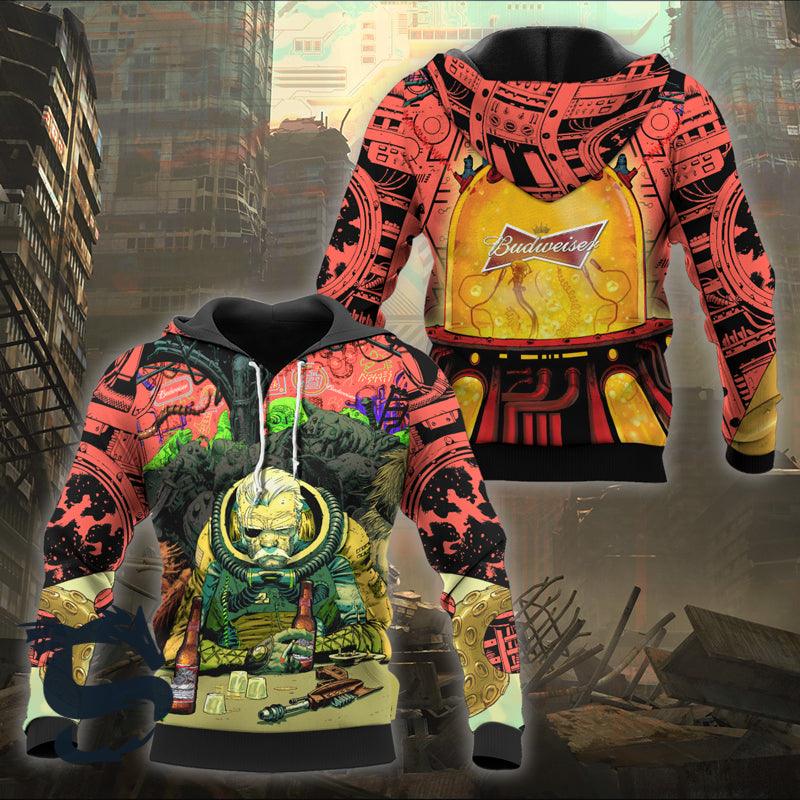 The Old Man Of Fear Agent Drink Budweiser Hoodie & Zip Hoodie