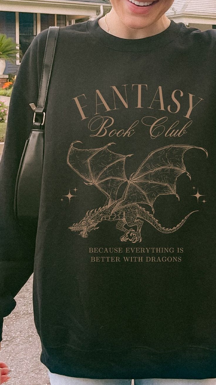 Fantasy Book Club Dragon Sweatshirt  &hellip;