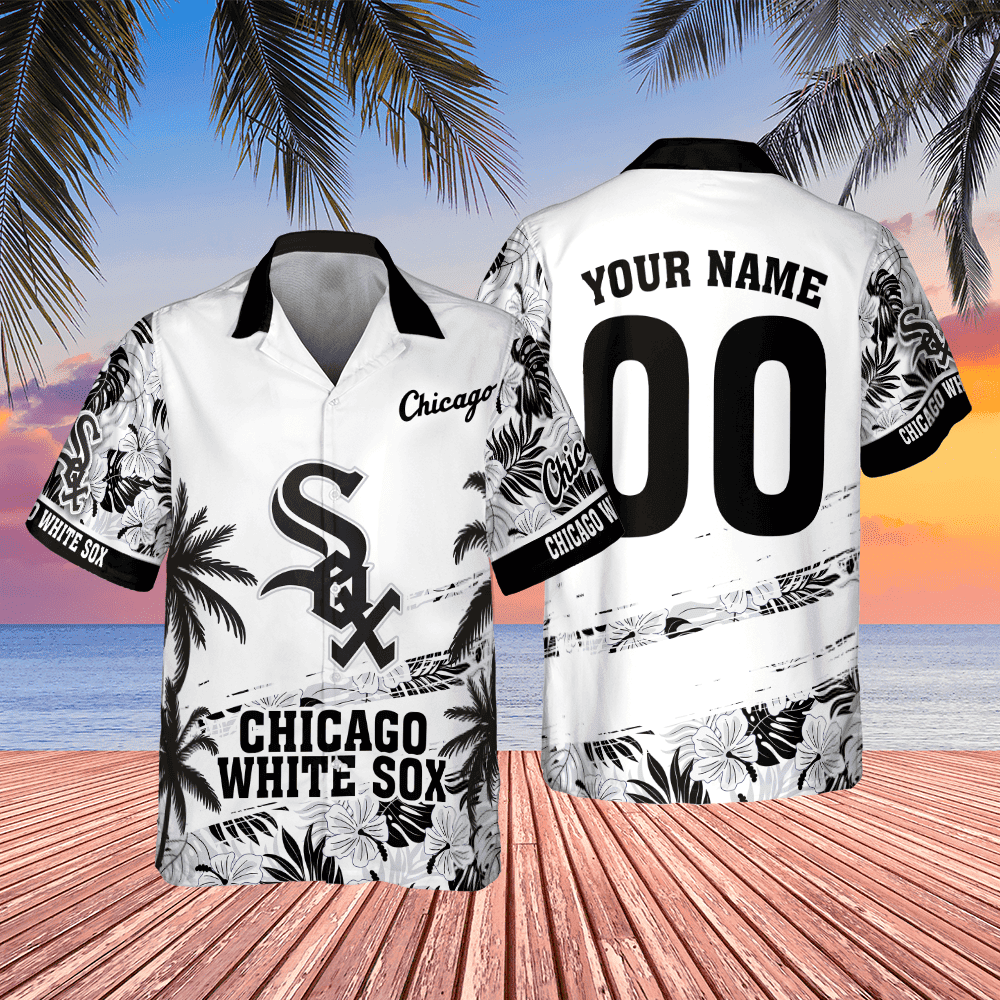 Chicago White Sox Mlb Flower Pattern Summer 3D Hawaiian Shirt