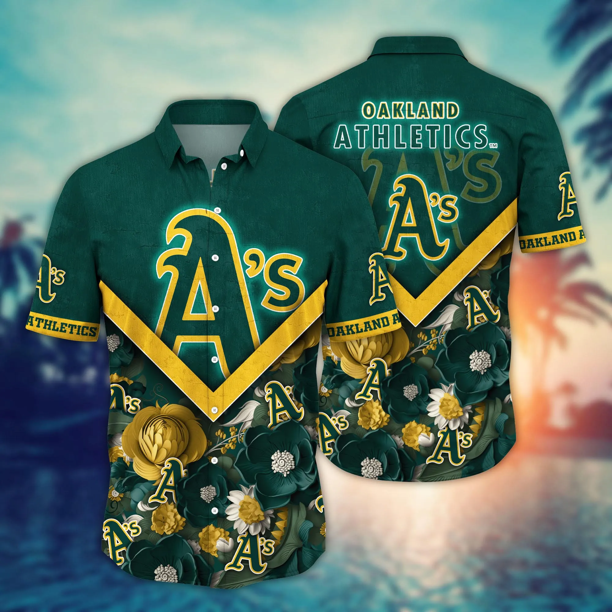 Oakland Athletics Mlb Hawaiian Shirt Custom Music Festivals Aloha Shirt