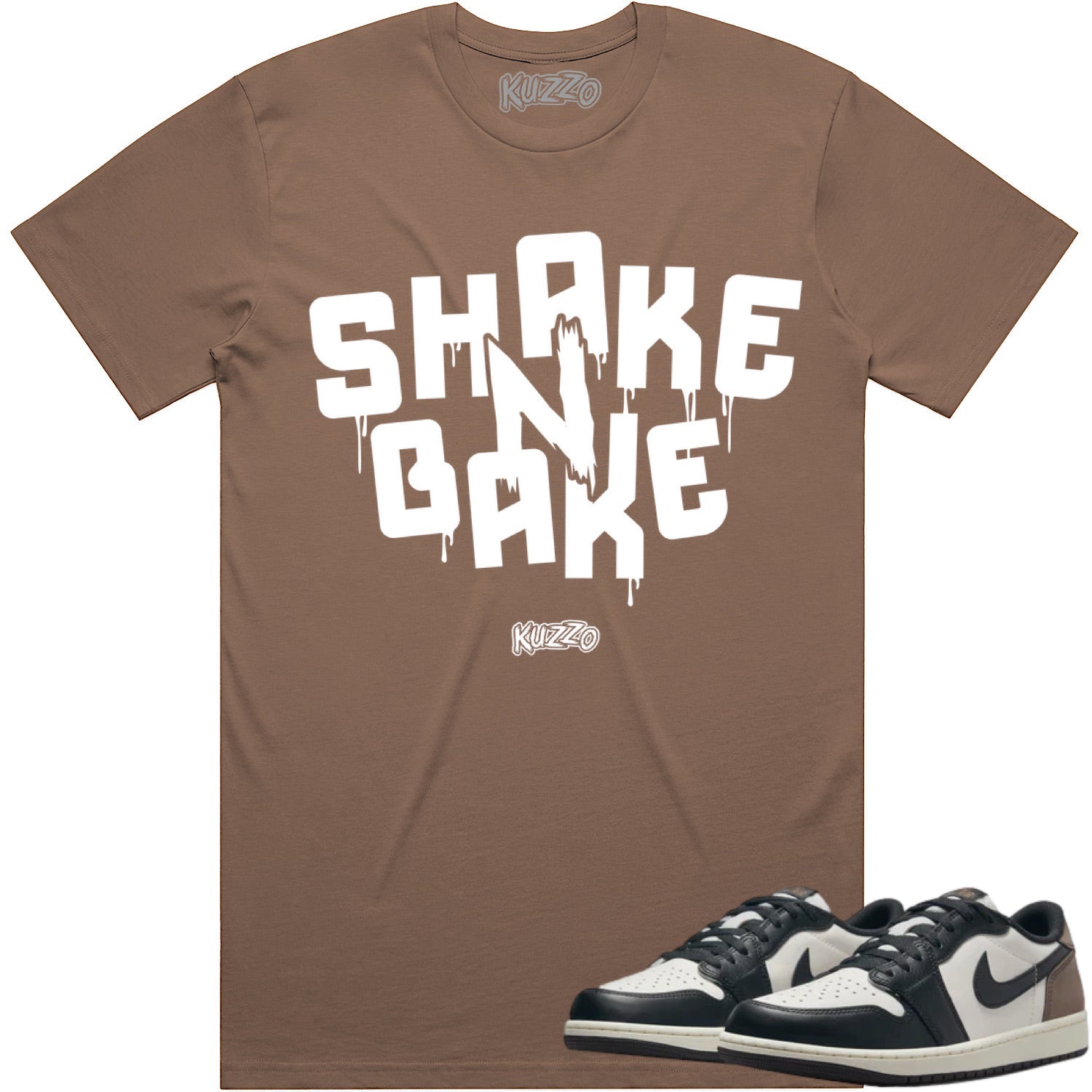 Mocha Low 1s Shirt to Match - Jordan 1 Low Sneaker Tees - Shake Bake Comfort Meets Style | Shop24H Where Art Meets Style