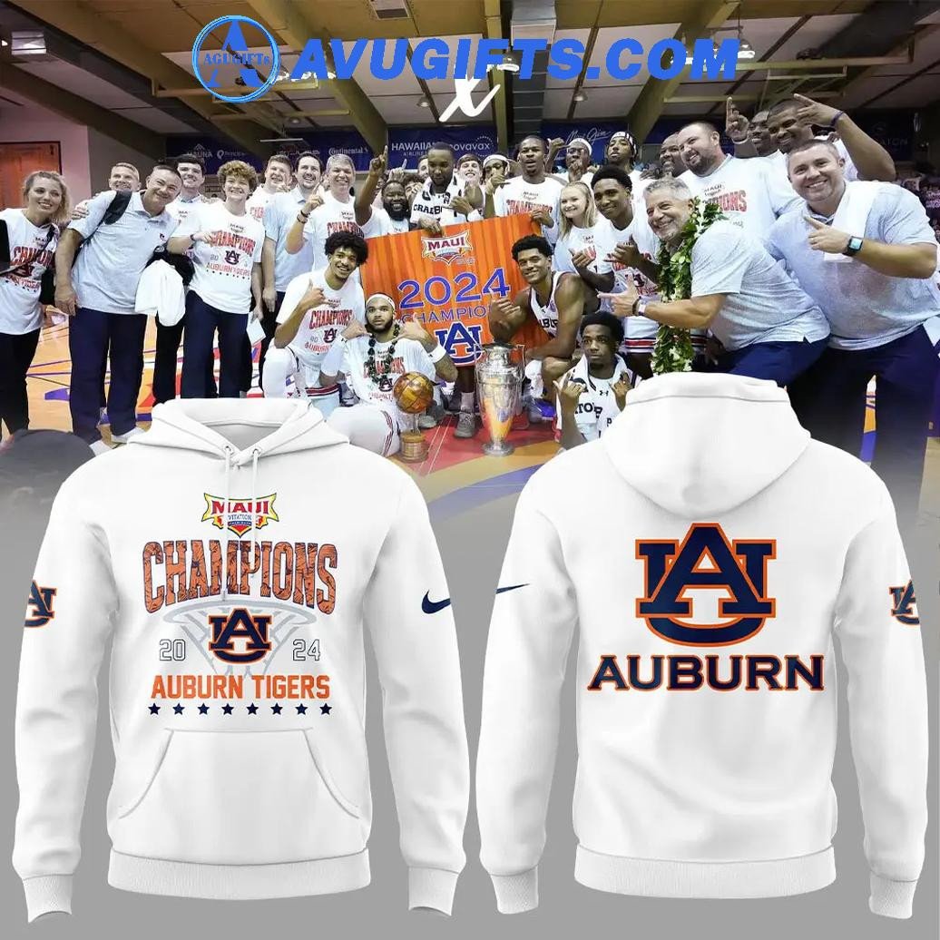 Auburn Tigers Champions 2024 Maui Limited Edition Hoodie – Zip Hoodie 3D Aop Shirt