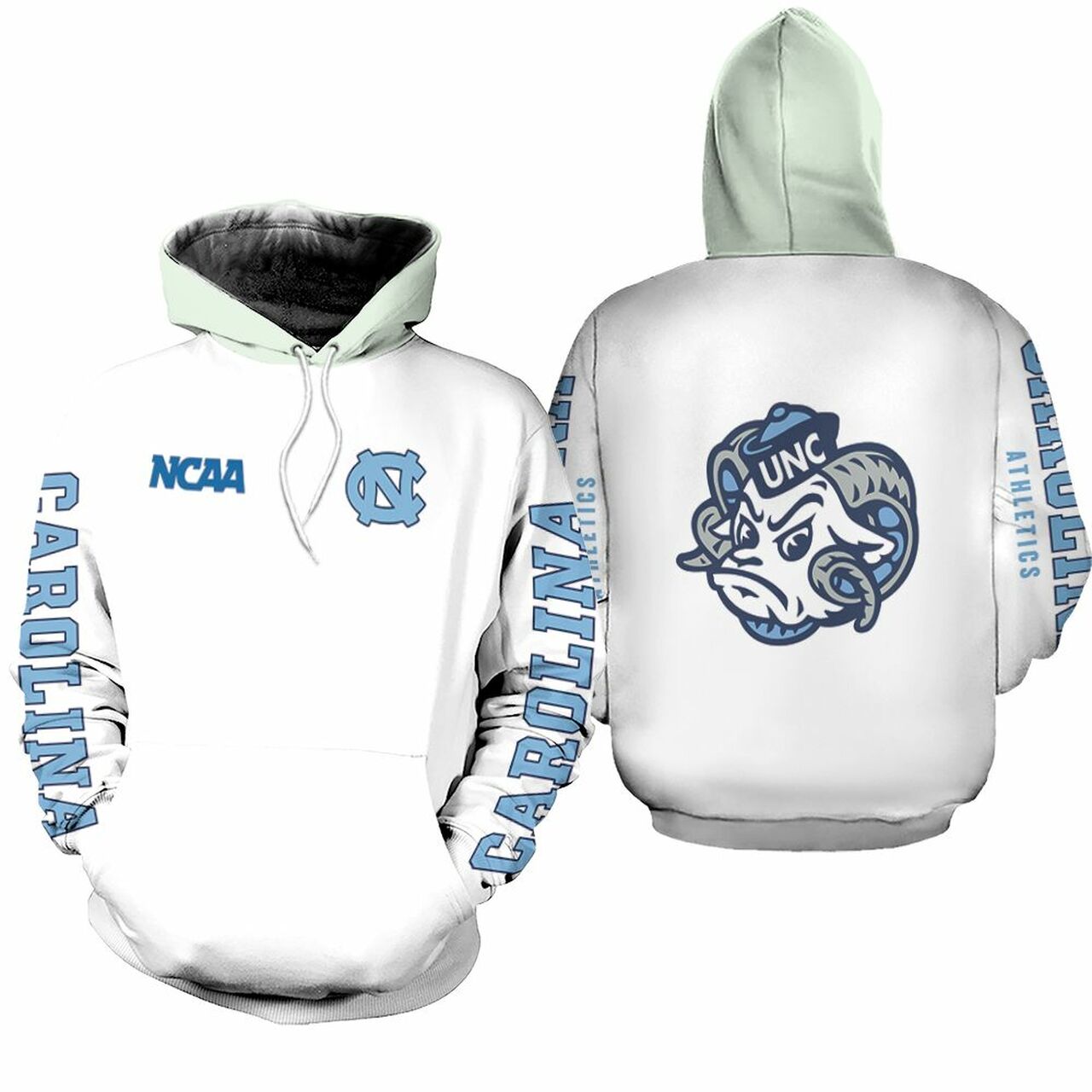 North Carolina Tar Heels Ncaa Bomber Jacket 3D T Shirt Hoodie Sweater Jersey Hoodie Model A23976
