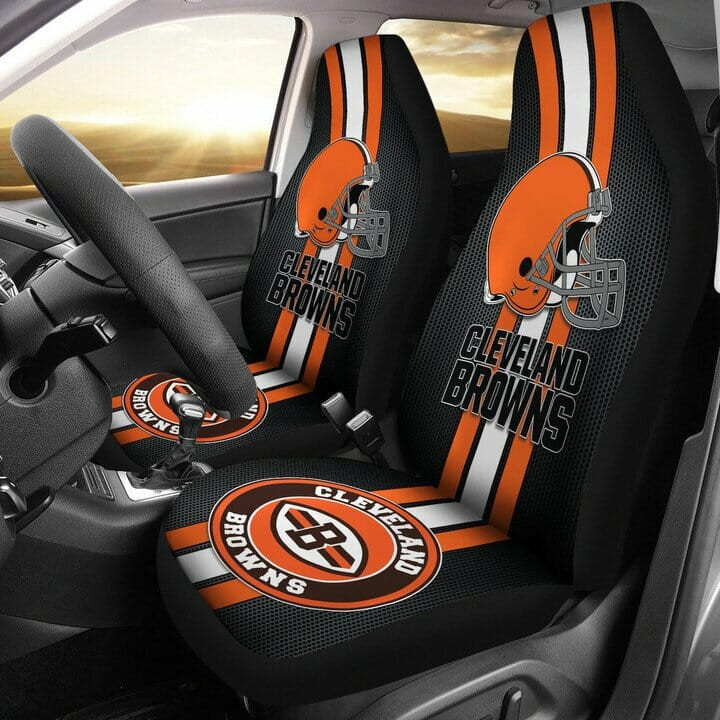 Cleveland Browns Simple Car Seat Cover Set CSC9303