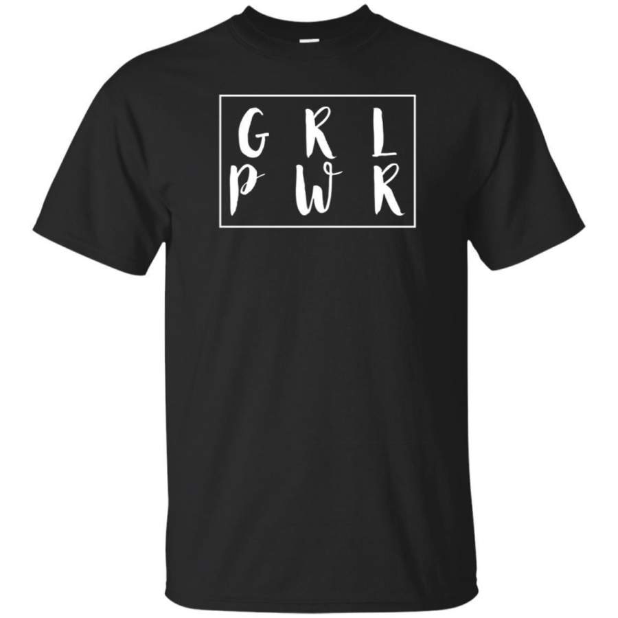 AGR Girl Power Grl Pwr - Popular Motivational Quote T-shirt