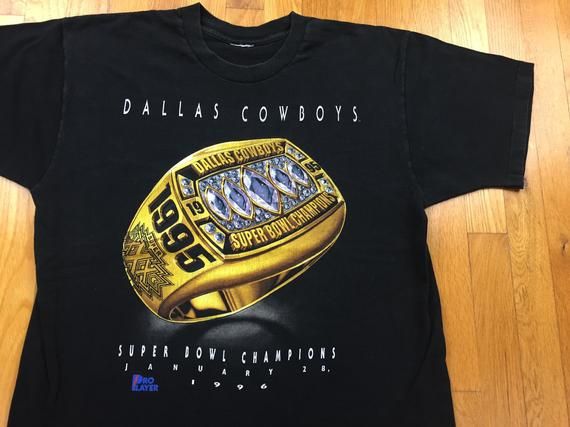 Vintage Dallas Cowboys super bowl ring shirt 1995 dallas cowboys tshirt cowboys 1996 super bowl champs 1996 dallas cowboys super bowl xxx ClothBro Inspired America's Team