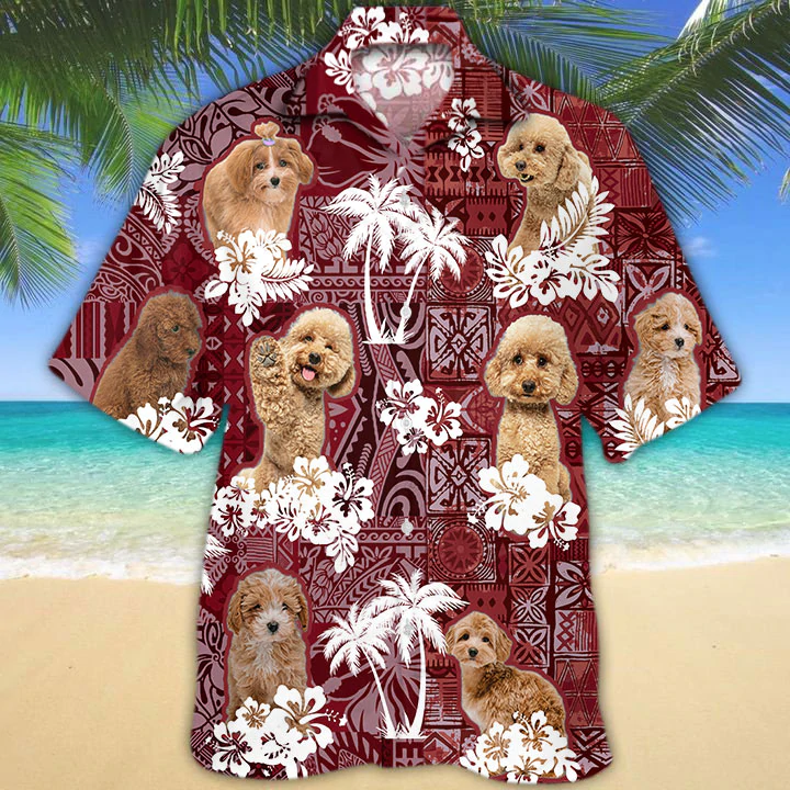 Maltipoo Hawaiian Shirt, Gift For Dog Lover Shirts, Maltipoo Beach Shirt, Men’S Hawaiian Shirt