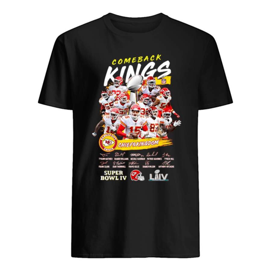 Comeback Kings Chiefs Kingdom Super Bowl IV Kansas City Chiefs Shirt