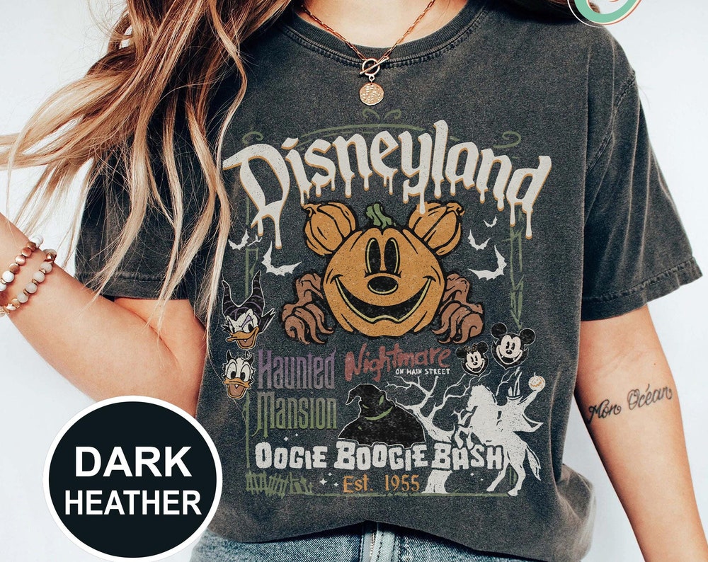 Shirthome  Retro Disneyland Est.1955 Halloween Shirt, Oogie Boogie Bash Shirt, Nightmare on Main Street Shirt, Disney Halloween Shirt, Halloween Party