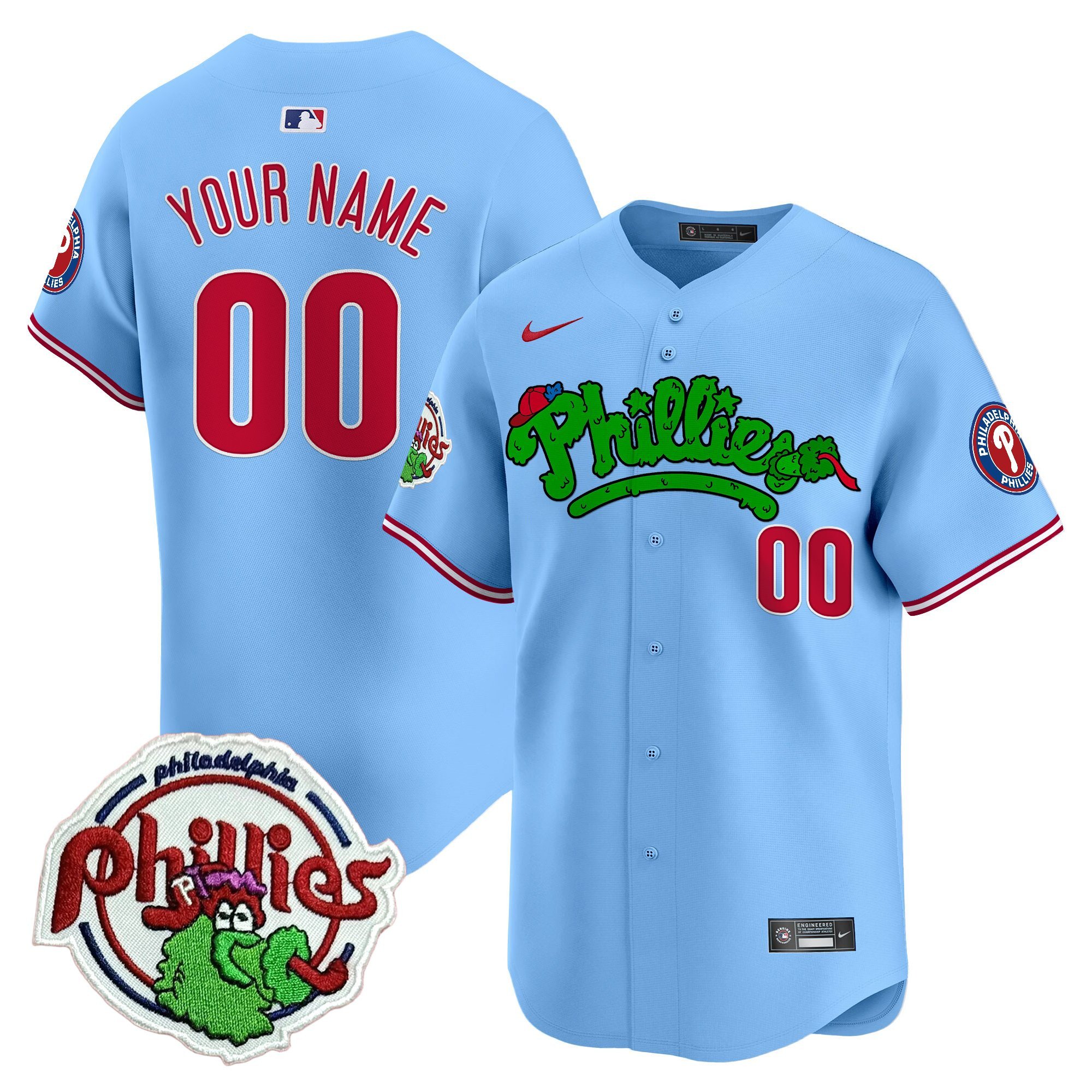 Unisex Phillies Phanatic Patch Vapor Premier Limited Custom Jersey V2 – All Stitched