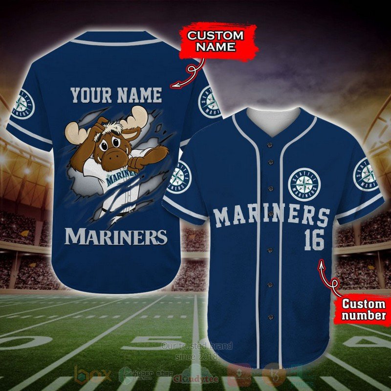 Seattle Mariners Custom Baseball Jersey Shirt