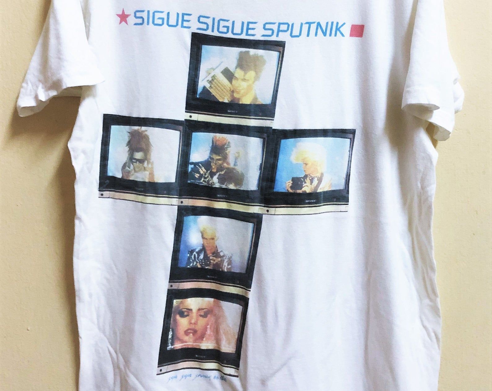 Vintage 80’S 1986 Sigue Sigue Sputnik Post Punk New Wave Tour Concert Promo T-Shirt Generation X