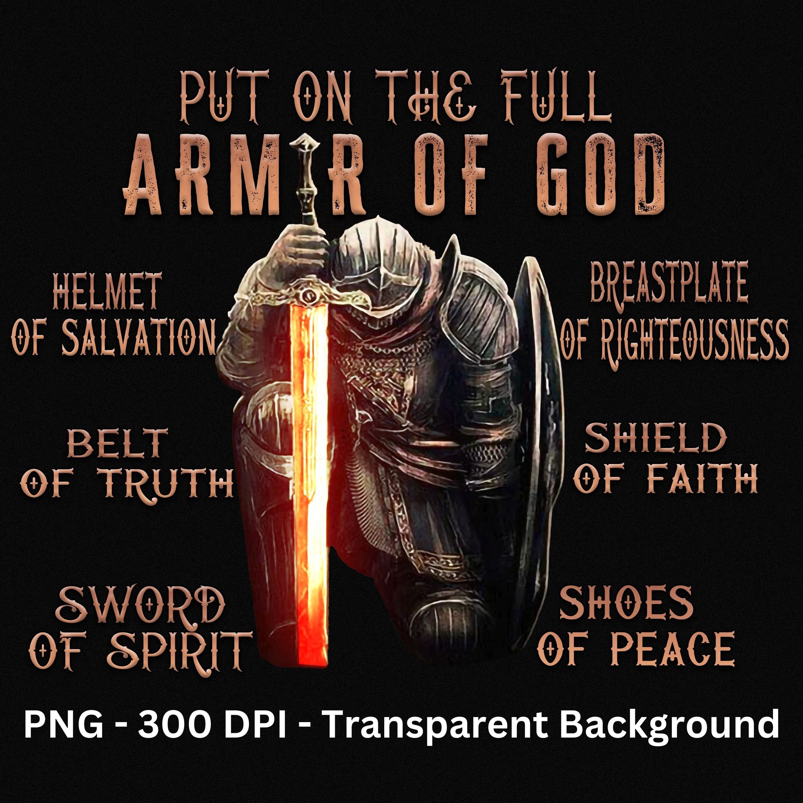 Armor Of God PNG Sublimation Design, Mens Shirt Design, Bible Verse Ephesians, Man Of God Png, Ephesians 6, Christian Jesus Shirt fashionstation 0608 4596