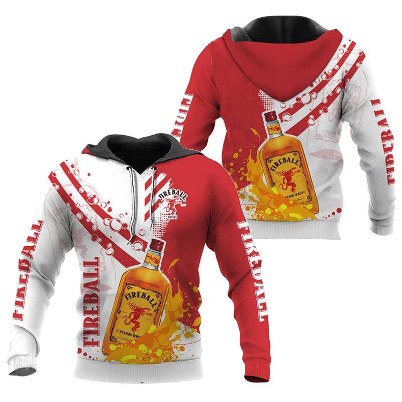 Funny Water Splash Fireball Whisky Hoodie & Zip Hoodie